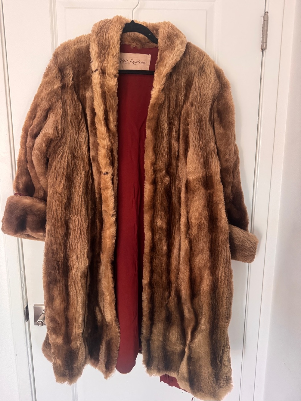 Vintage Holt Renfrew Brown Fur Coat